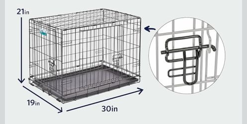 Dog Crate 30in L x 19in W x 21in H Dog Crate