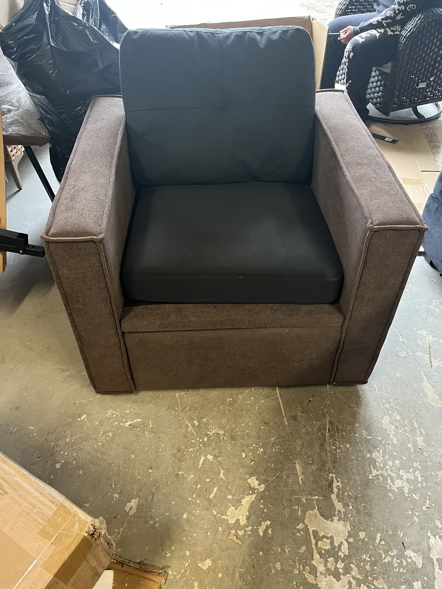 Black And Brown Armchair