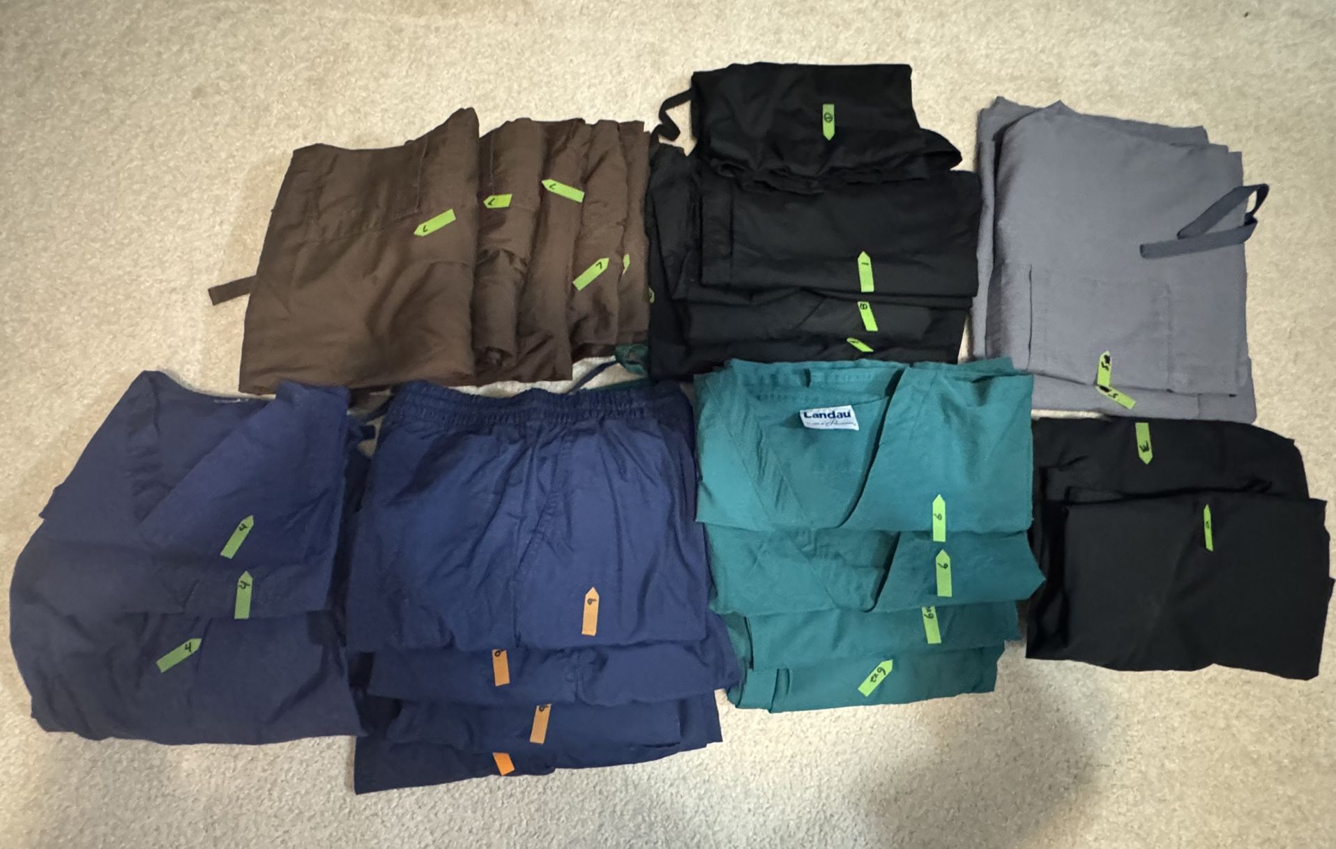 SCRUBS MENS. 10 Sets All Included