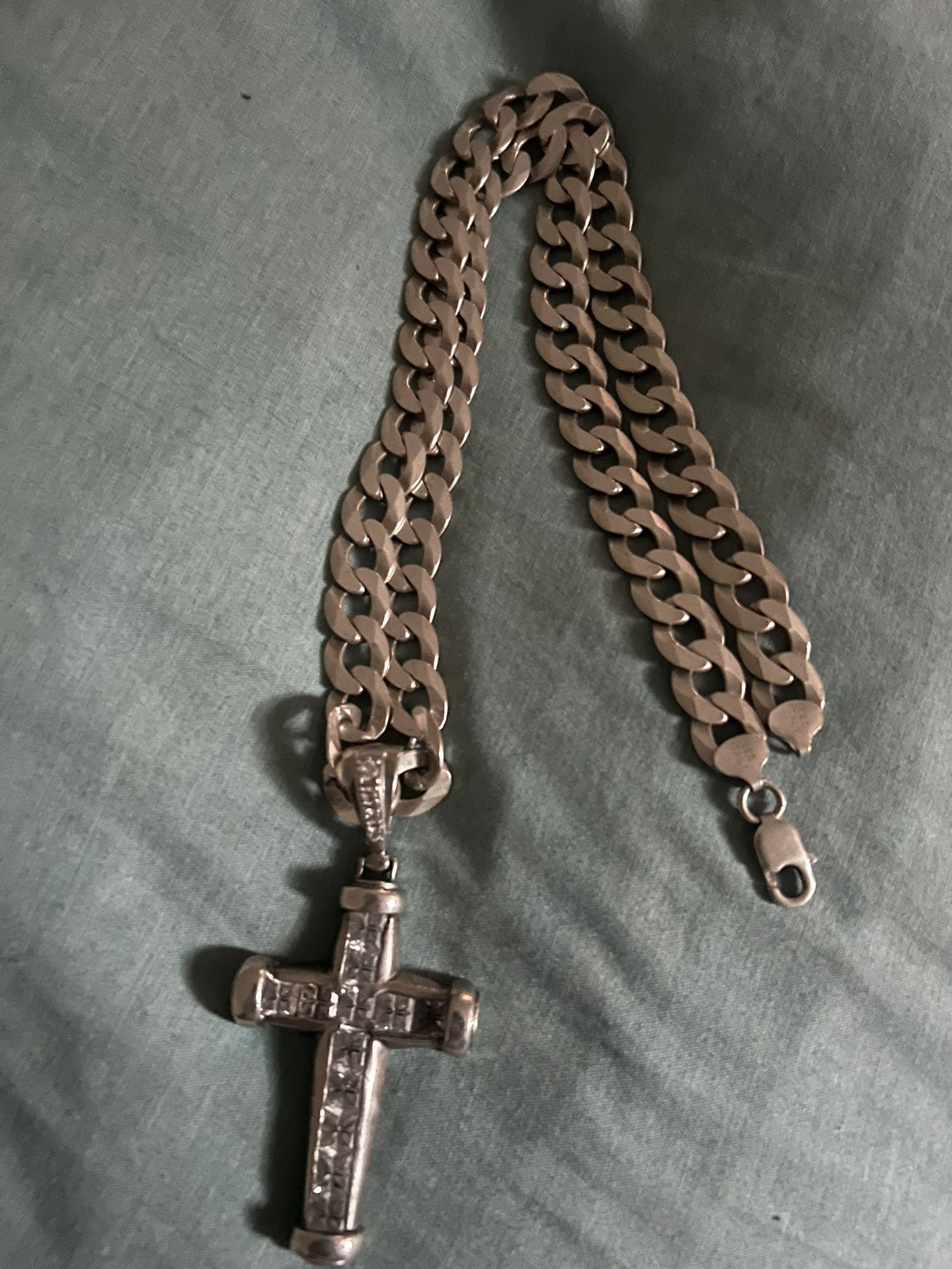925 Silver Chain ⛓️‍💥 With Cross 