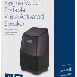 Insignia Bluetooth Portable Voice Activated Speaker NS-CSPGASP2 With Google Assistant
