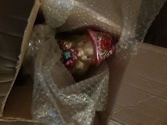 Glass Easter Bunny Decor
