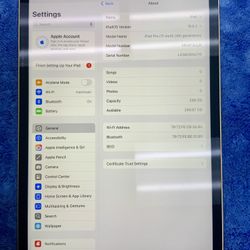 Apple iPad Pro 11 Inch 4th Generation 256 GB Memory Storage E Reader Tablet Tab Wifi Bluetooth Touchscreen Keyboard Apps iOS Intelligence USB Face ID 