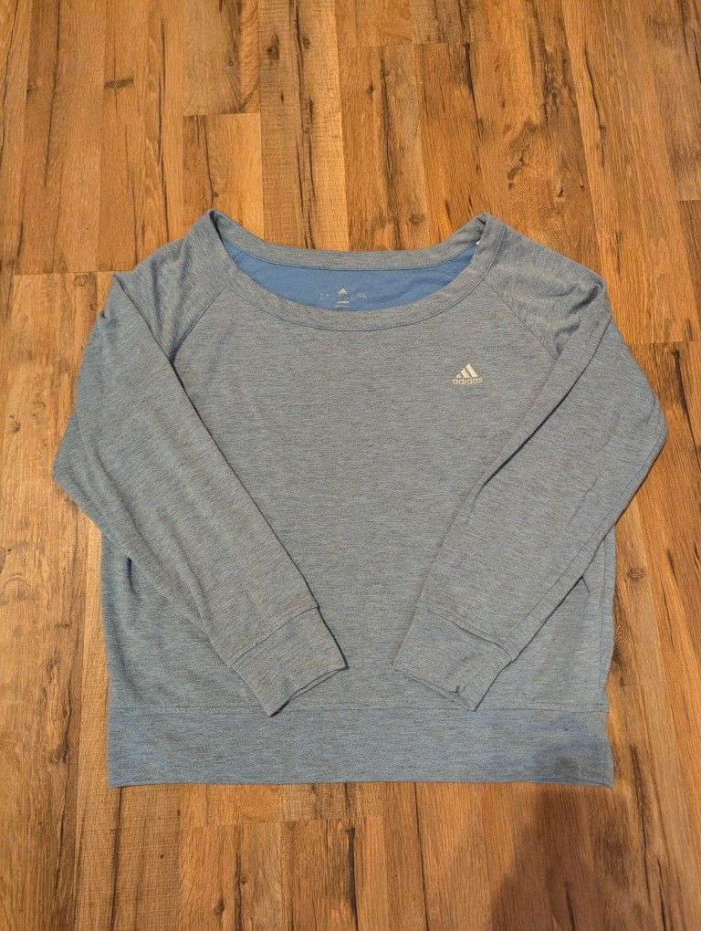 Adidas Women's Light Blue Top