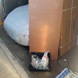 Free Peg Board 24”x48” & Peg Hooks
