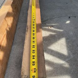 Two 7.5”X 3.5”X96” Solid Wood Beems OBO