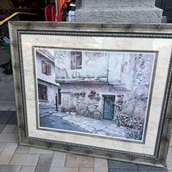 Framed artwork painting