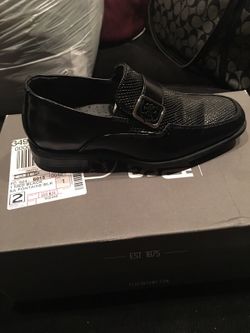 Little boys Stacy Adams dress shoes