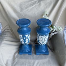 Large Ceramic Candle Holders