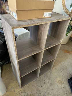 Cube shelf.