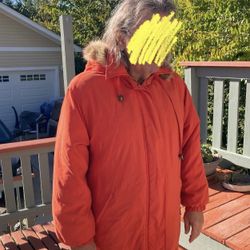 Deep Orange Bromley Sport Winter Coat Ladies Medium 