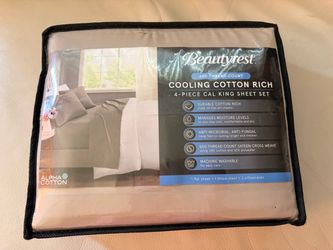 Cal King Beautyrest Cooling 4 Piece Sheet Set