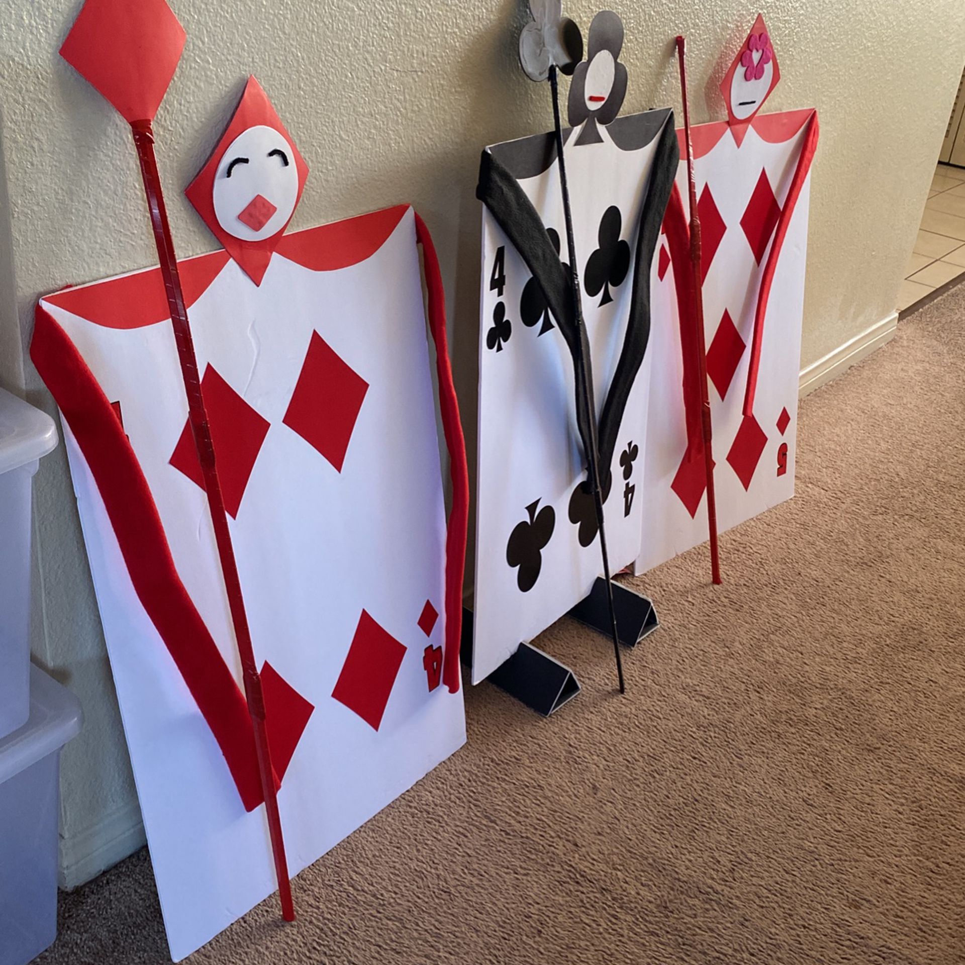 3 Foot Posterboard Size, Decorations, Soldiers, With Spears From Alice In Wonderland