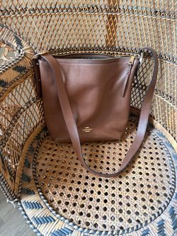 Brown coach shoulder bag