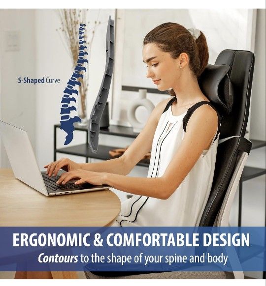 Brand New Zyllion Neck and Back Massager with Heat Therapy 3D