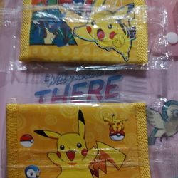 Pikachu Velcro Wallets $4 Each 