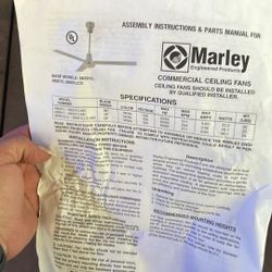 Marley commercial Ceiling Fan Model Number Base Model Number 36201C48201C And 56001 Lcc