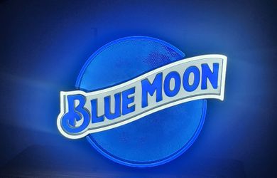 Blue Moon Beer Led Sign