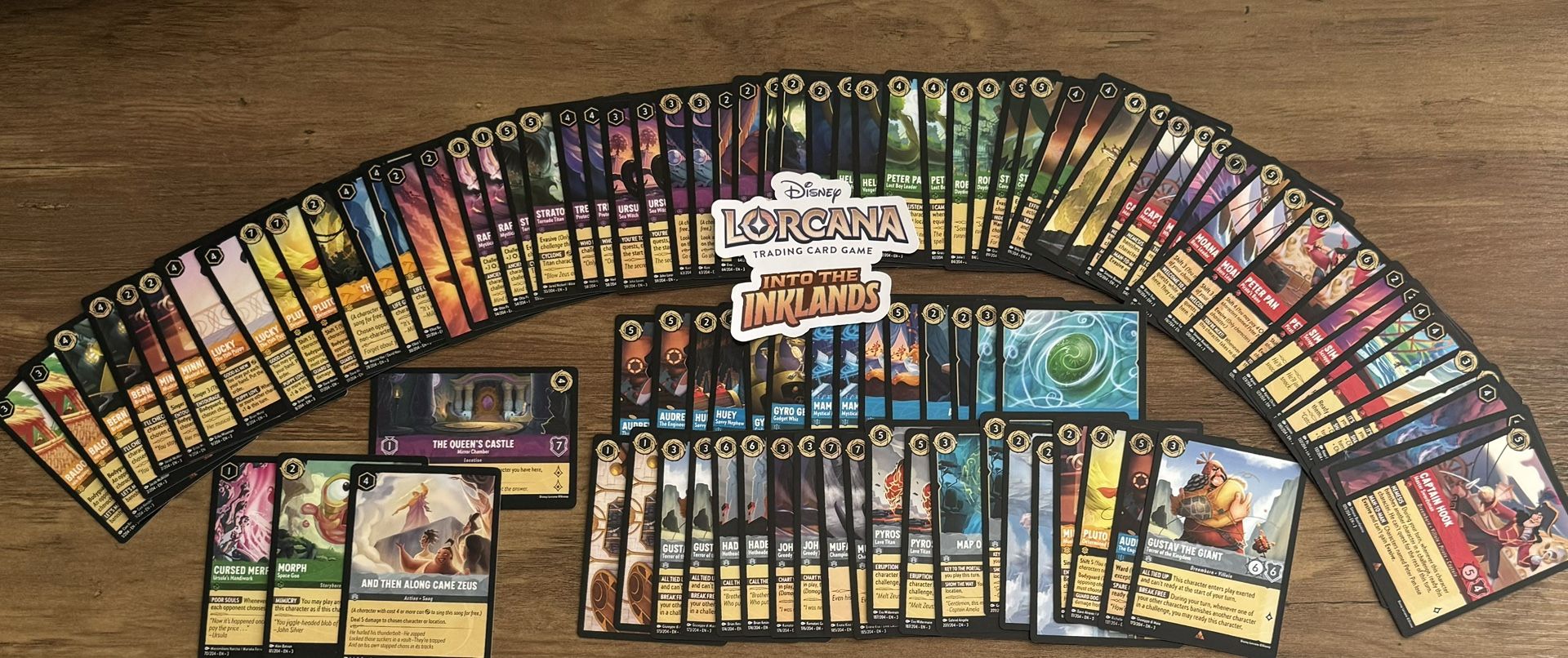 100 Rare Card Lot Disney Lorcana Into The Inklands! Non-Foil. Every Rare!