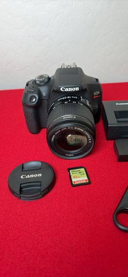 Canon EOS Rebel T7 DSLR Camera Kit w/ 18-55mm Lens, Canon HG-100TBR Tripod Grip & 32GB SD
