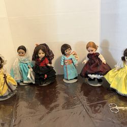 Lot Of 6 Madam Alexander 8” Dolls