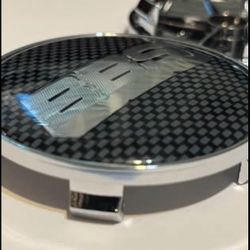BBS Center Wheel Caps Carbon Fiber Black New