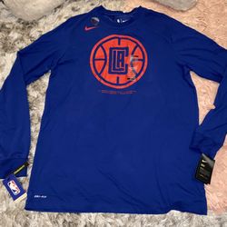 LA Clippers Long Sleeve T Shirt. Great Condition. Size XL Big Tall. Nike