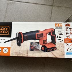 BLACK+DECKER 20V MAX* Cordless Reciprocating Saw Kit (BDCR20C)