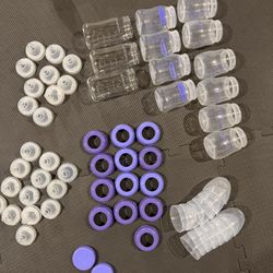 Lansinoh Bottles, plastic and glass, 2 size nipples