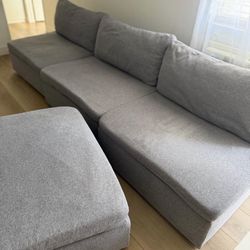 Sofa with ottoman