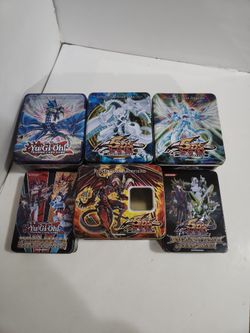 Yu-Gi-Oh! 5D’s Empty Collector Tins Lot of 6 Shooting Star Dragon 2008 2009