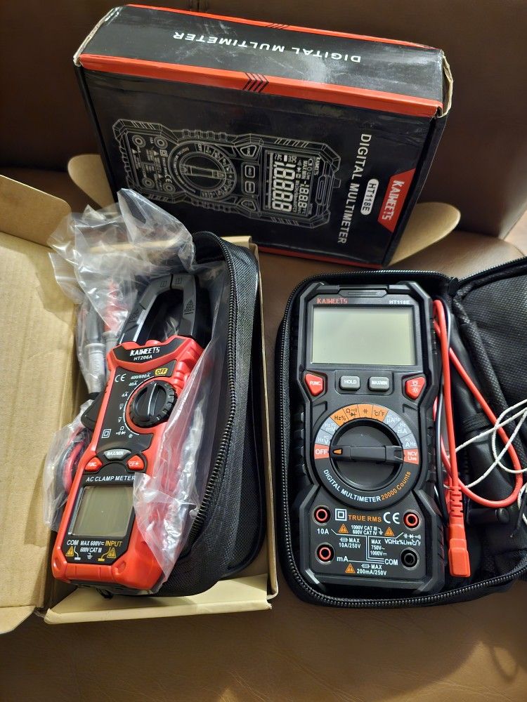 KAIWEETS HT118E Digital Multimeter and HT206A Clamp Meter