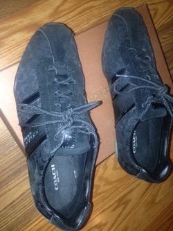 Coach black signature sneakers