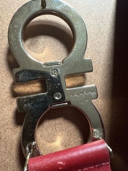 Salvatore Ferragamo Belt Buckle Red Leather Belt