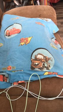 CARS PIXAR VINTAGE TWIN SIZE FLAT SHEET