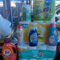Household Cleaning & Laundry Essentials Bundle – Tide, Downy, Bounty, Clorox, Angel Soft & More