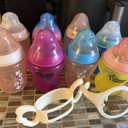 8 Tommee tippee 9oz Bottles (used)