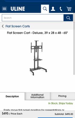 Tv mount cart flatscreen