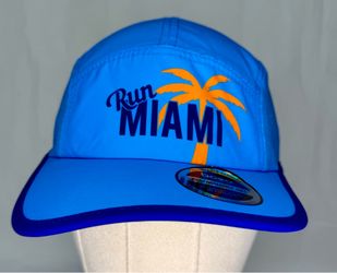 Boco Gear Run Miami 5-Panel Running Hat Cap Unisex Adjustable Lightweight NEW