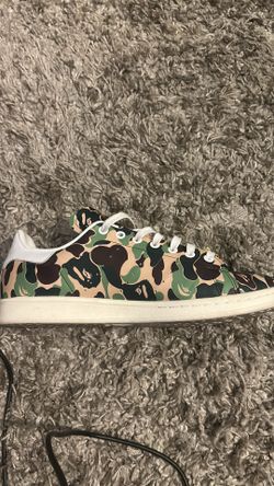 Adidas x BAPE Stan Smith "30th Anniversary" (ABC Camo), style code IG8949. – Size 10.5