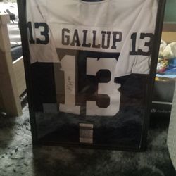 Micheal Gallup Autographed Jersey 