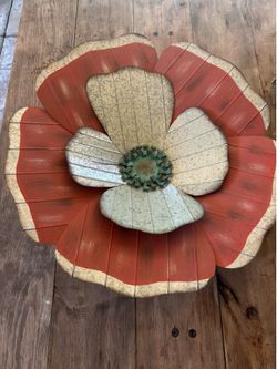 Metal Flower Wall Decor - New with tags