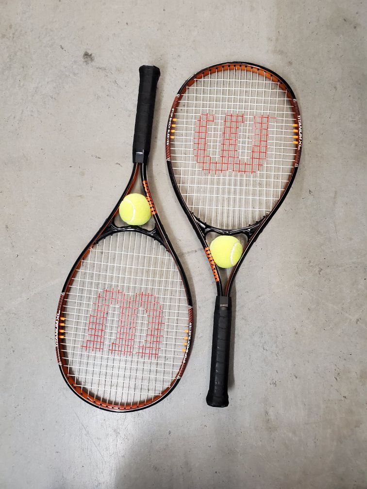 Wilson Tennis Rackets and Tennis Balls - Moving asap!
