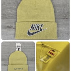 Nike x Supreme Beanie Yellow 