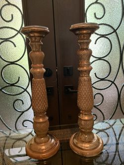 20” Glass Candle Holders