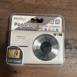 Vivitar Popsnap Digital Camera 1080 HD 44MP  16X Zoom Silver Open Package