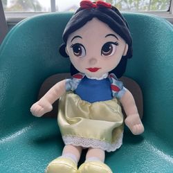 Disney Store Snow White, Plush Stuffed Princess Doll