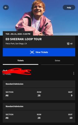 Ed Sheeran Concert July 21st Petco Park