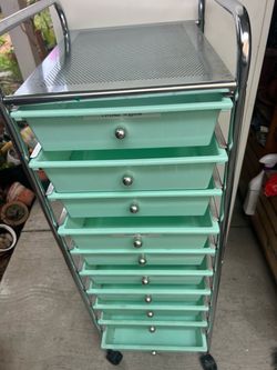 10 drawer rolling cart