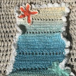 Handmade Crochet Jewelry Hanger Ocean Inspired ☀️🌊